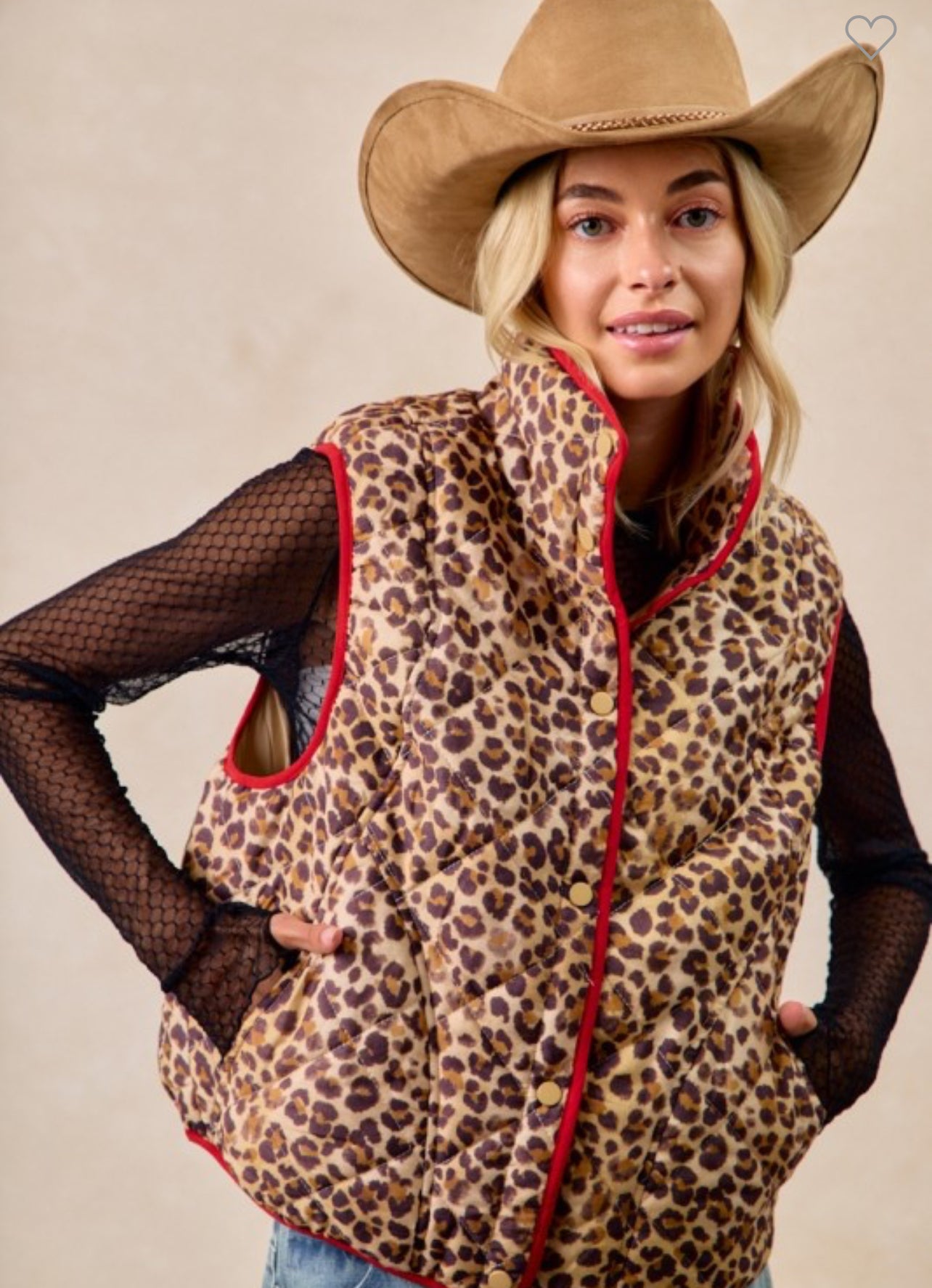 Leopard Print Vest - Talk of the Town