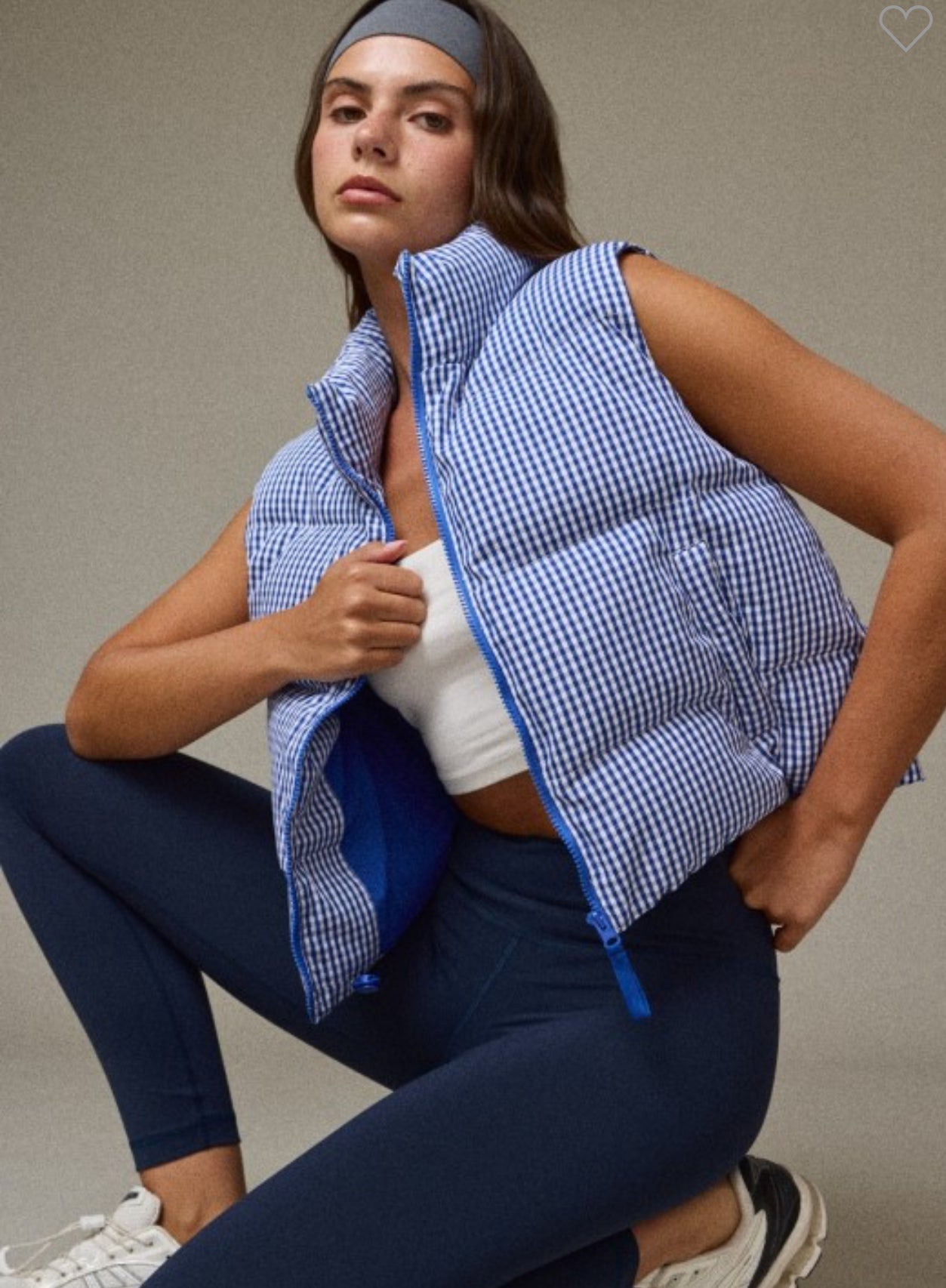 Gingham Puffer Vest - Talk of the Town