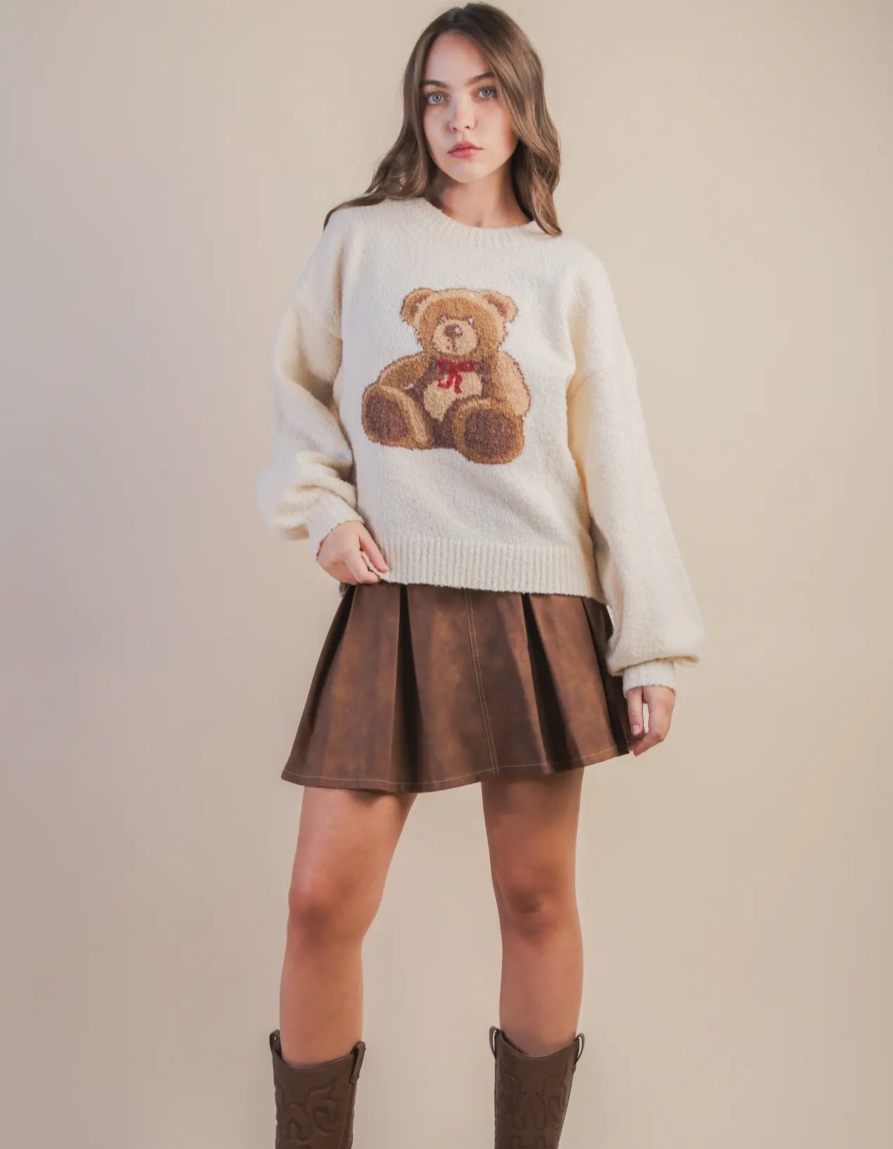 Vegan Leather Skort