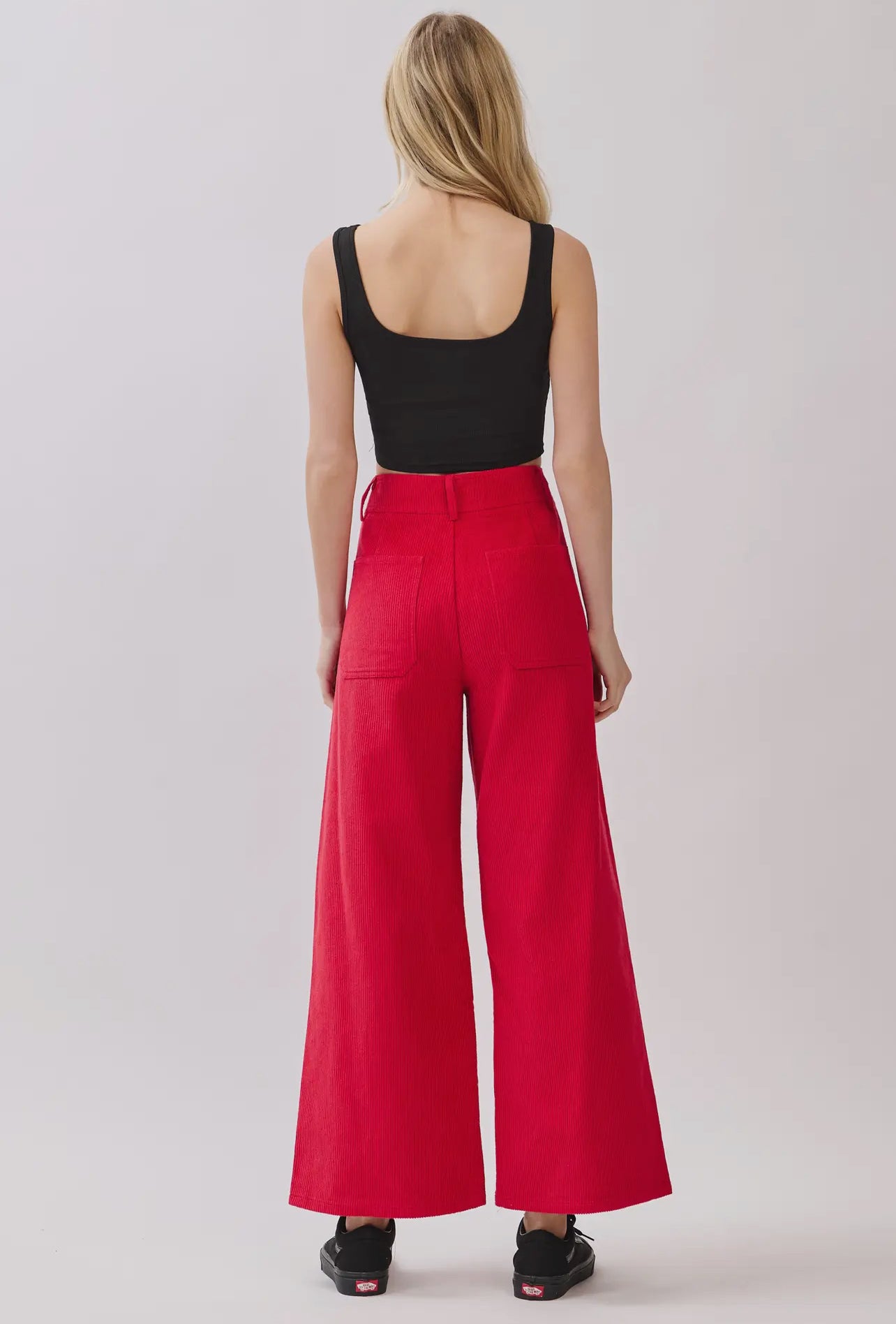 Corduroy Wide Straight Leg Pants