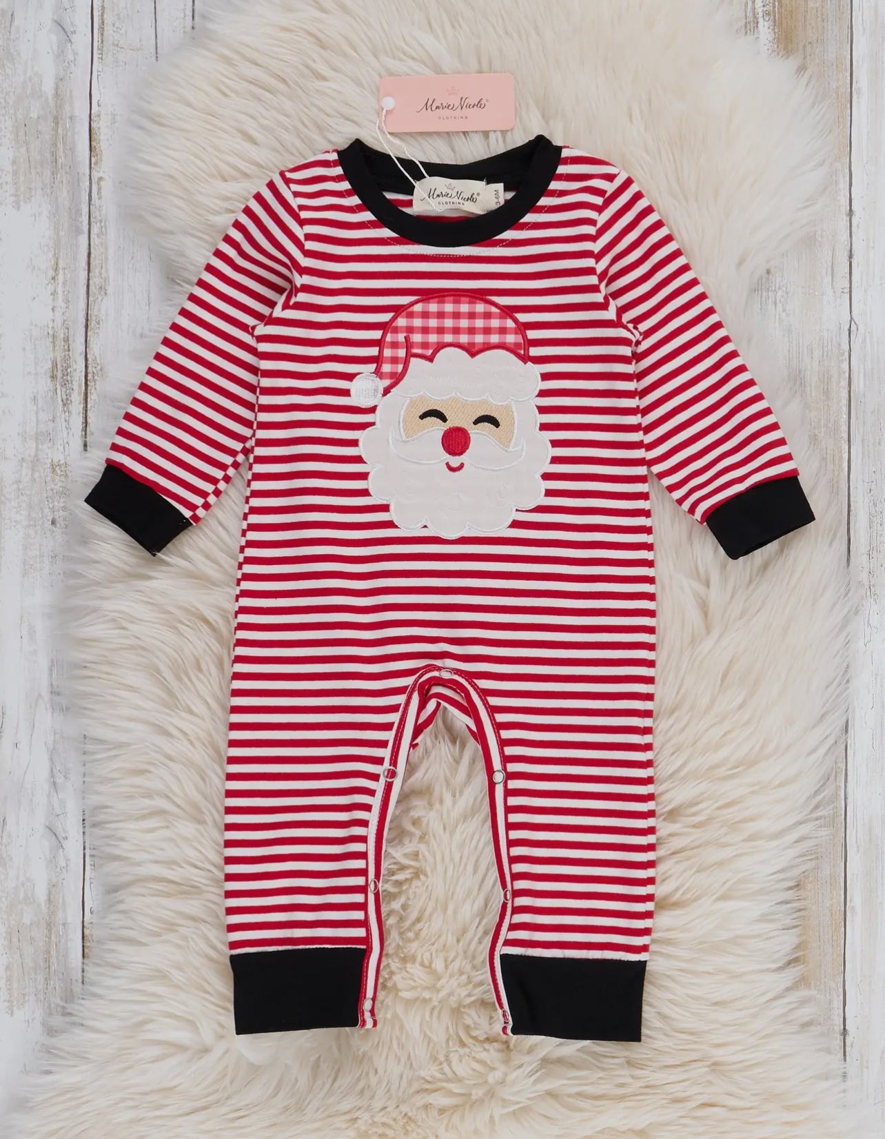 Striped Santa Romper