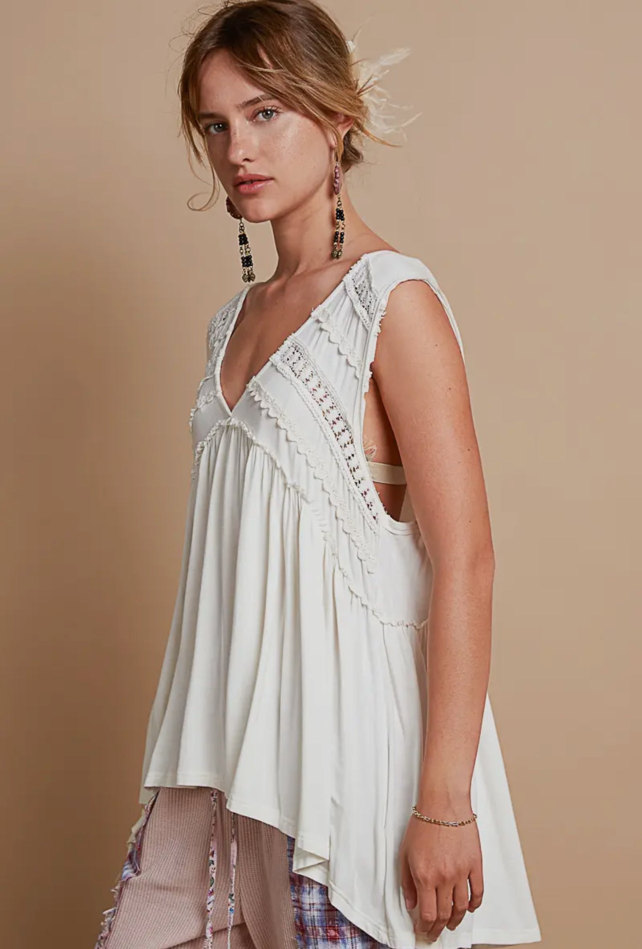 Sleeveless Loose Fit Top