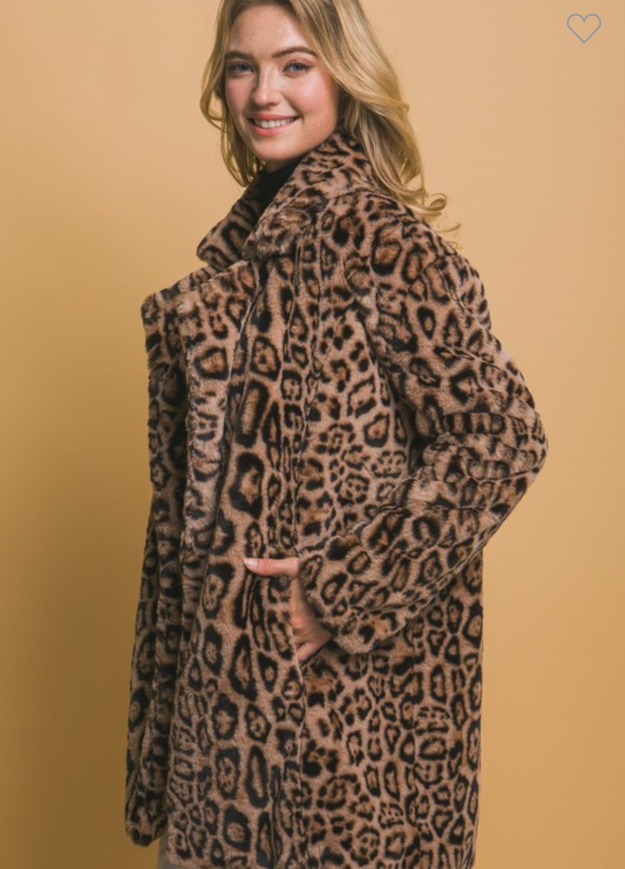Animal Print Fur Coat