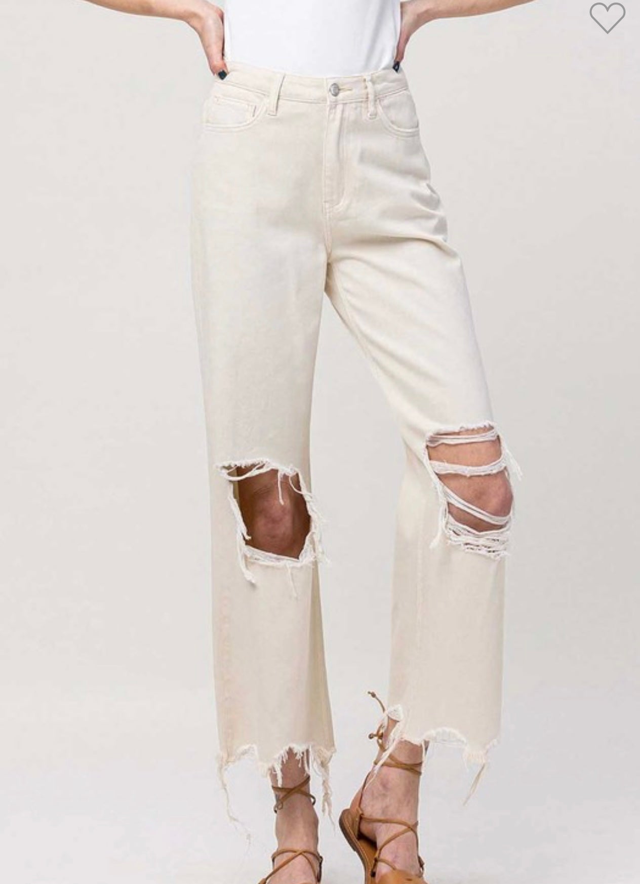 90s Vintage High Rise Crop Jeans