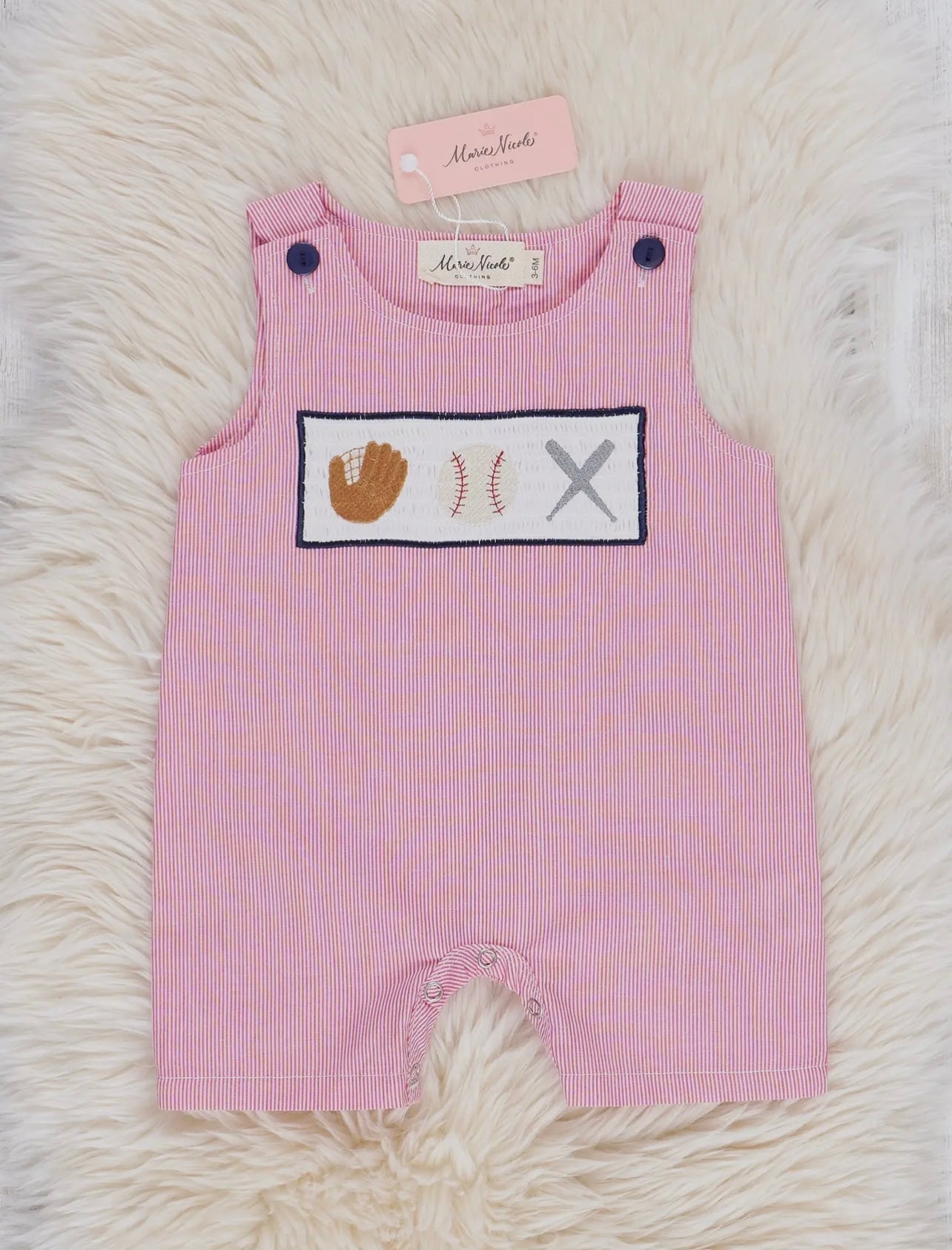 Baseball Smocked Johnny