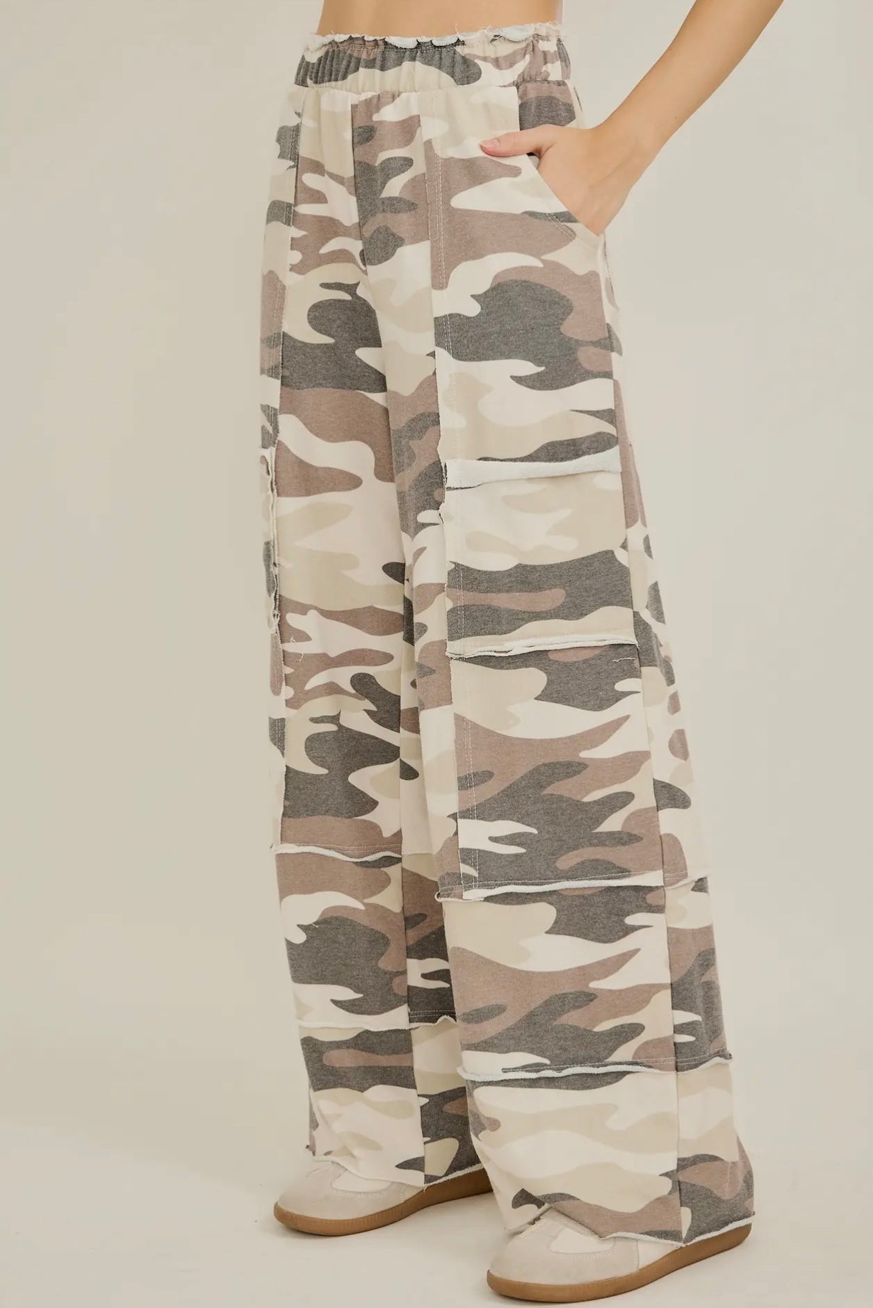 Washed Terry Camo Pants