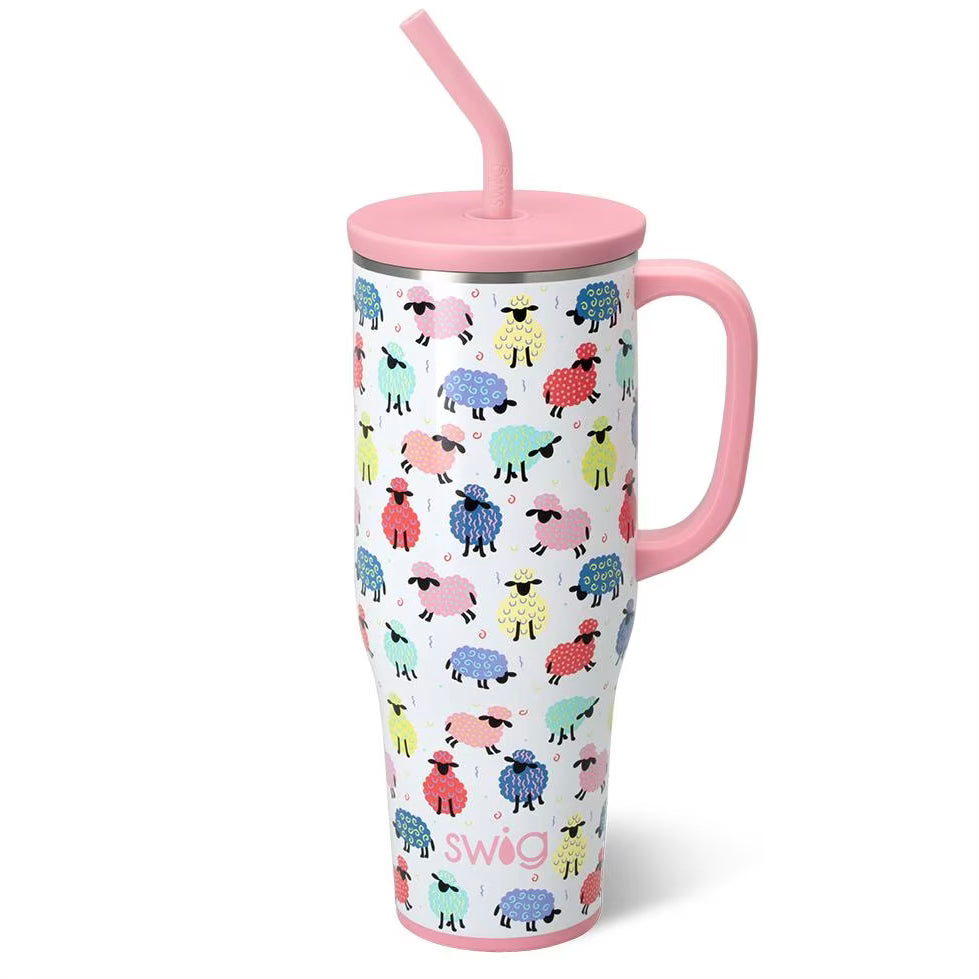 Counting Sheep 40 oz Swig Mega Mug - Talk of the Town
