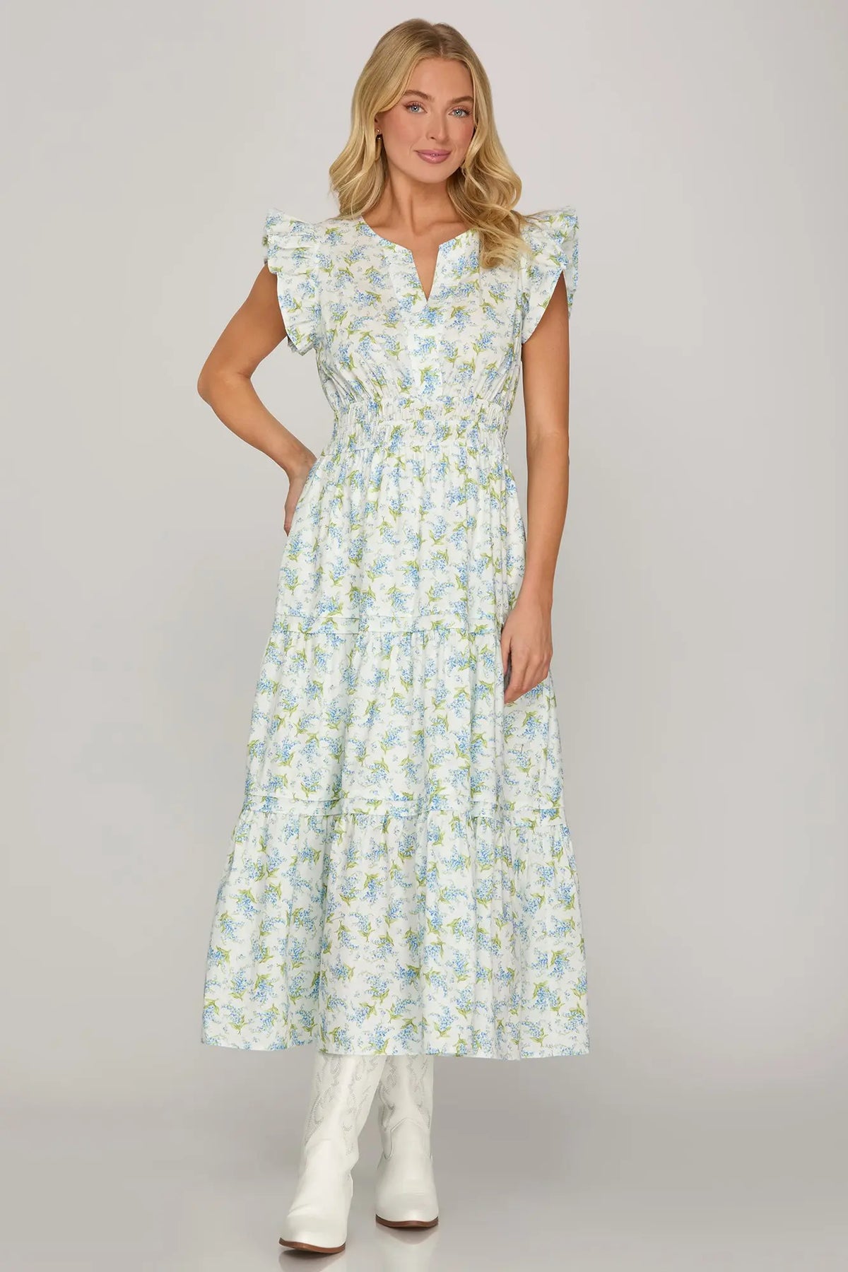 Blue Bonnet Maxi Dress