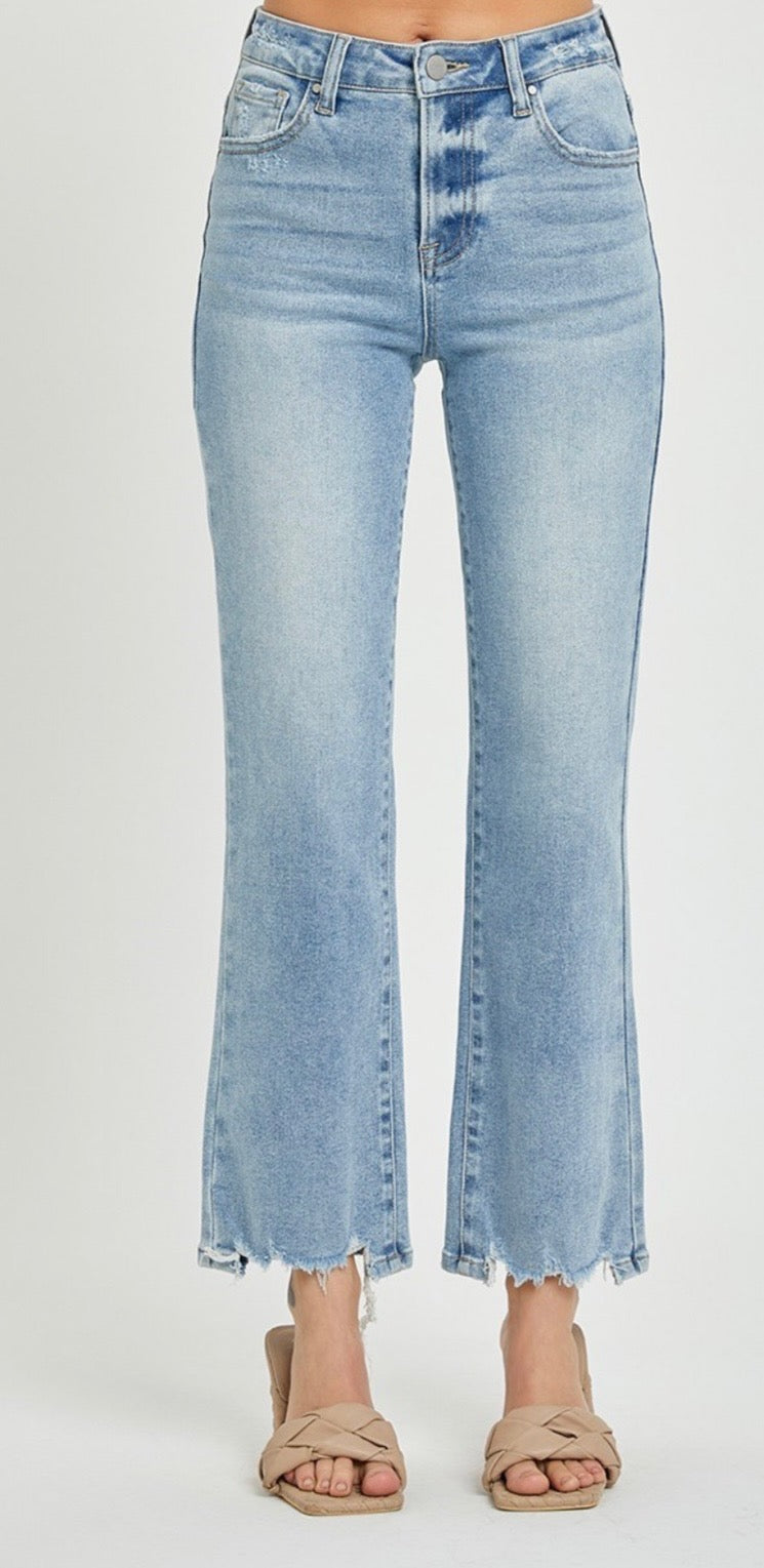 RISEN JEANS HIGH RISE RELAXED STRAIGHT - Talk of the Town
