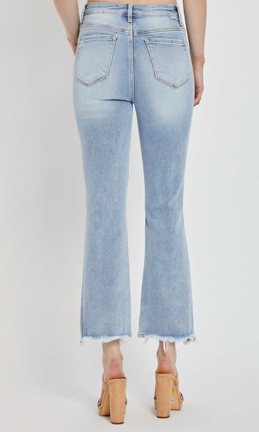 Risen High Rise-Crop Boot Cut - Talk of the Town