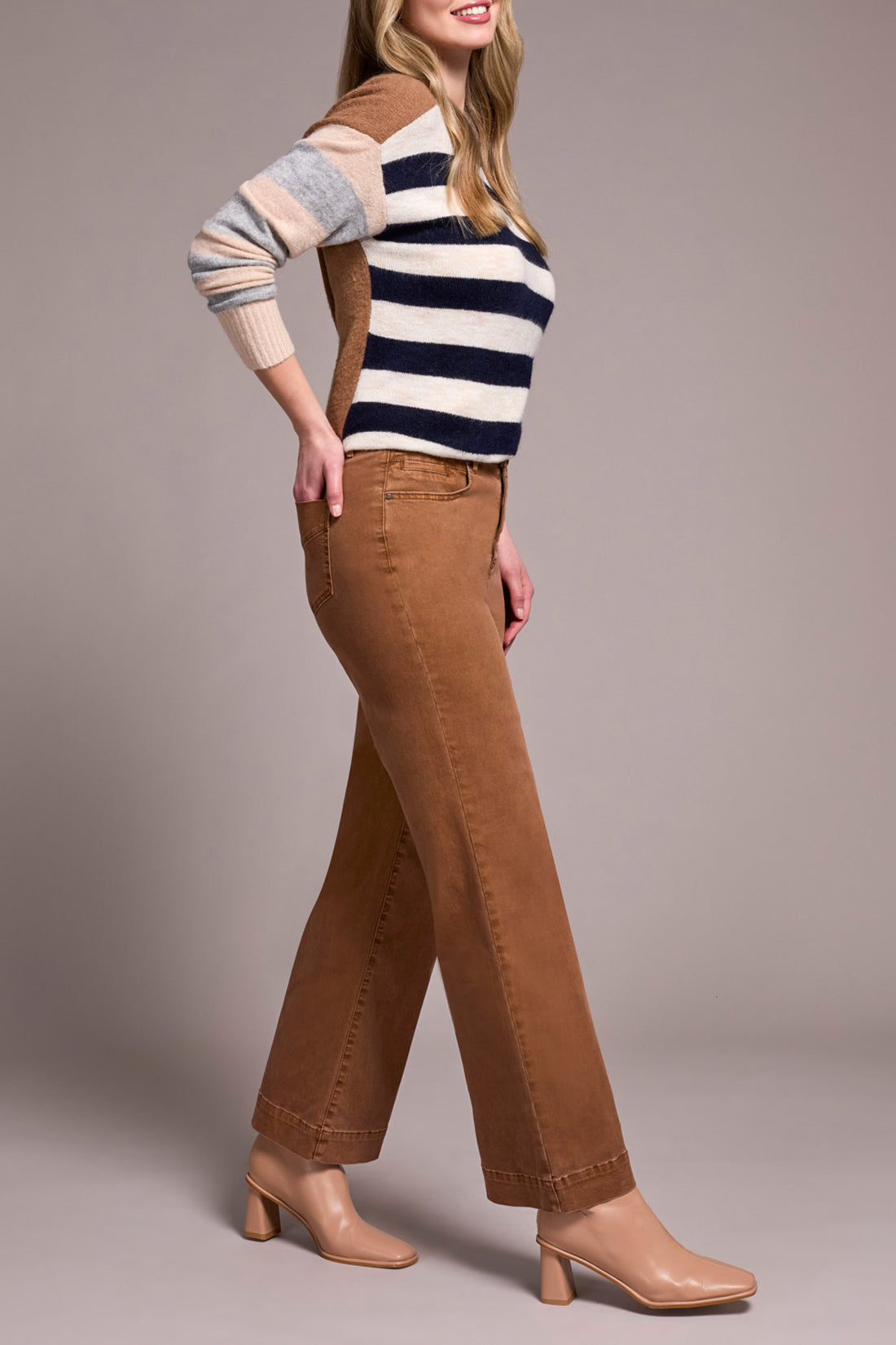 Women’s Tailored Wide Leg Stretch Pants – Talk of the Town Boutique