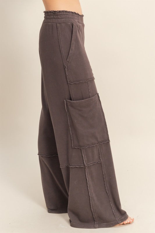 Oversized Utility Lounge Pants with Pockets