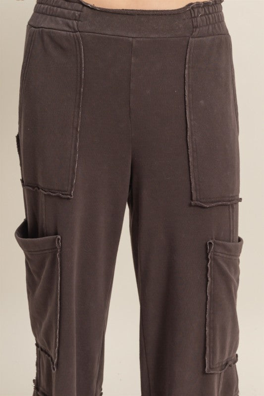 Oversized Utility Lounge Pants with Pockets