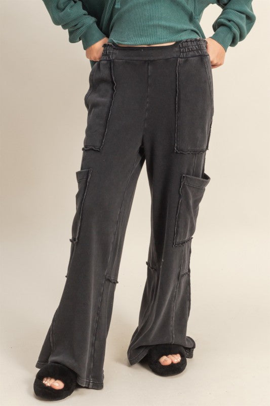 Oversized Utility Lounge Pants with Pockets
