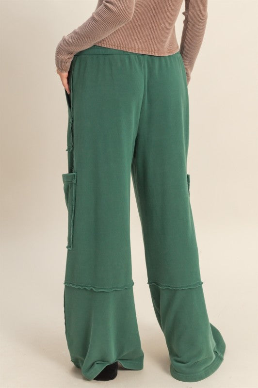 Oversized Utility Lounge Pants with Pockets