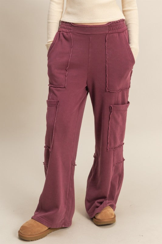 Stylish oversized lounge sweatpants in cotton blend