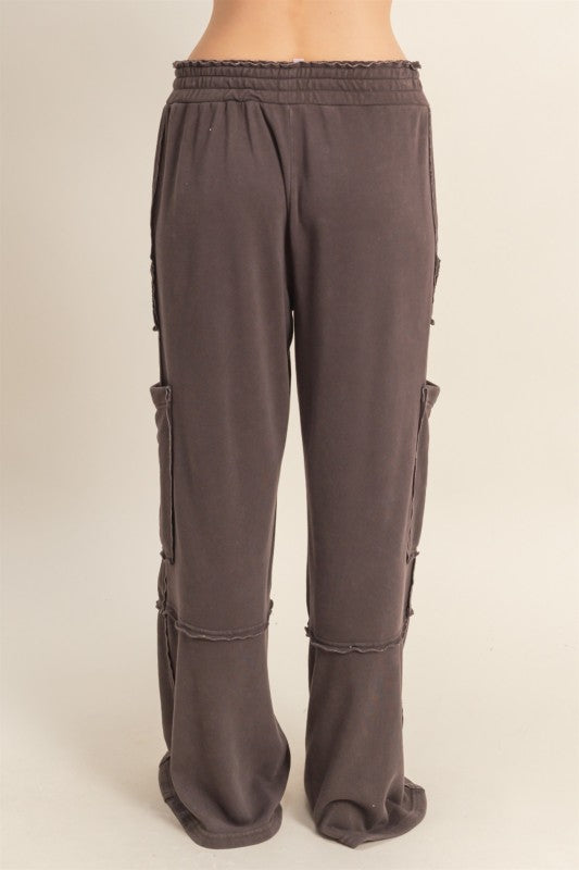 Oversized Utility Lounge Pants with Pockets