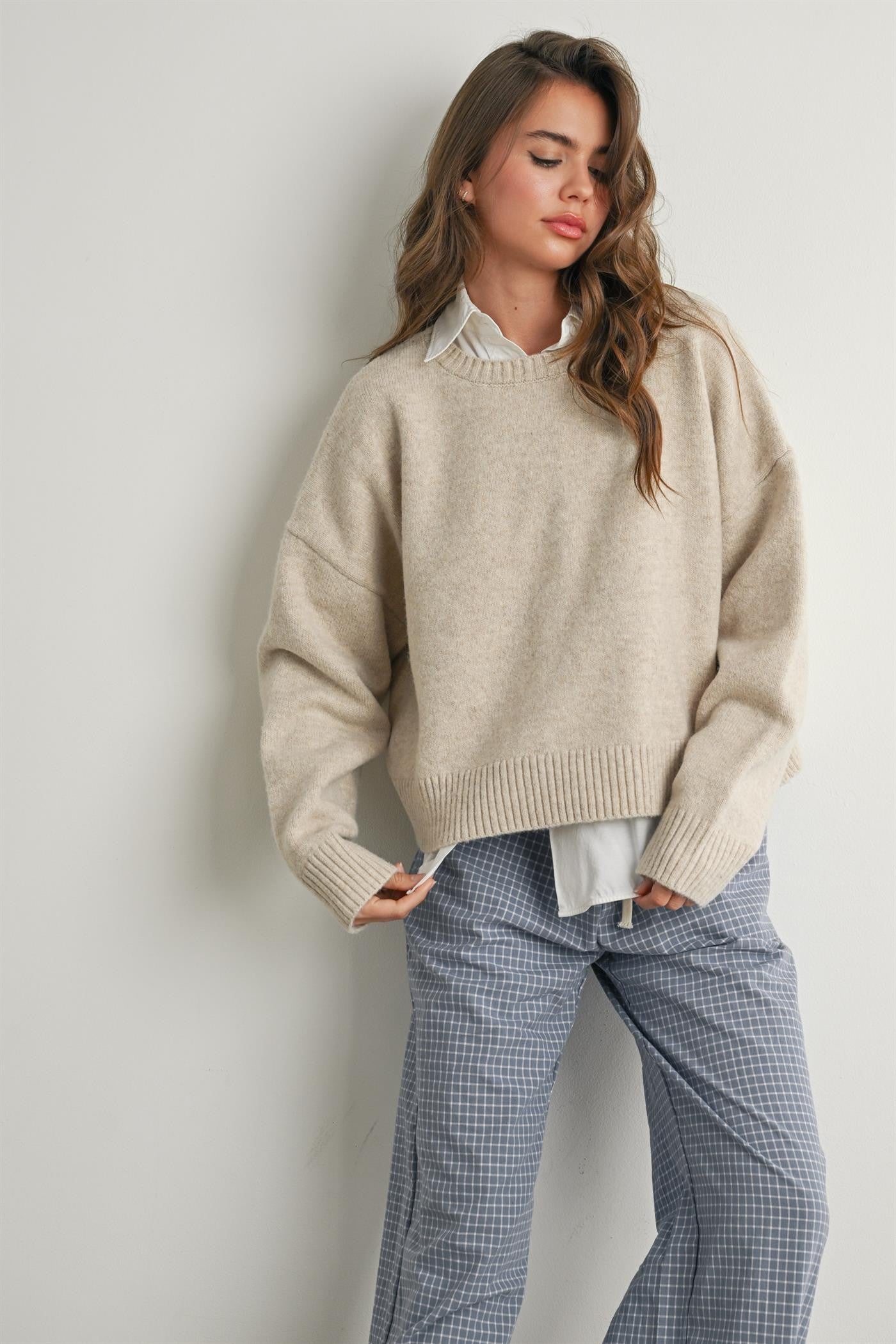 Chic Open Tie-back Sweater
