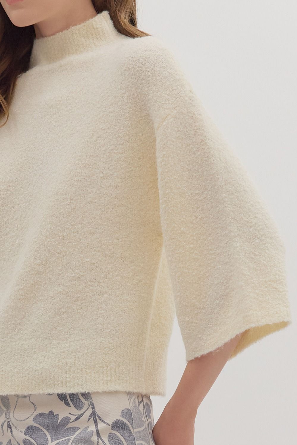 mock neck sweater