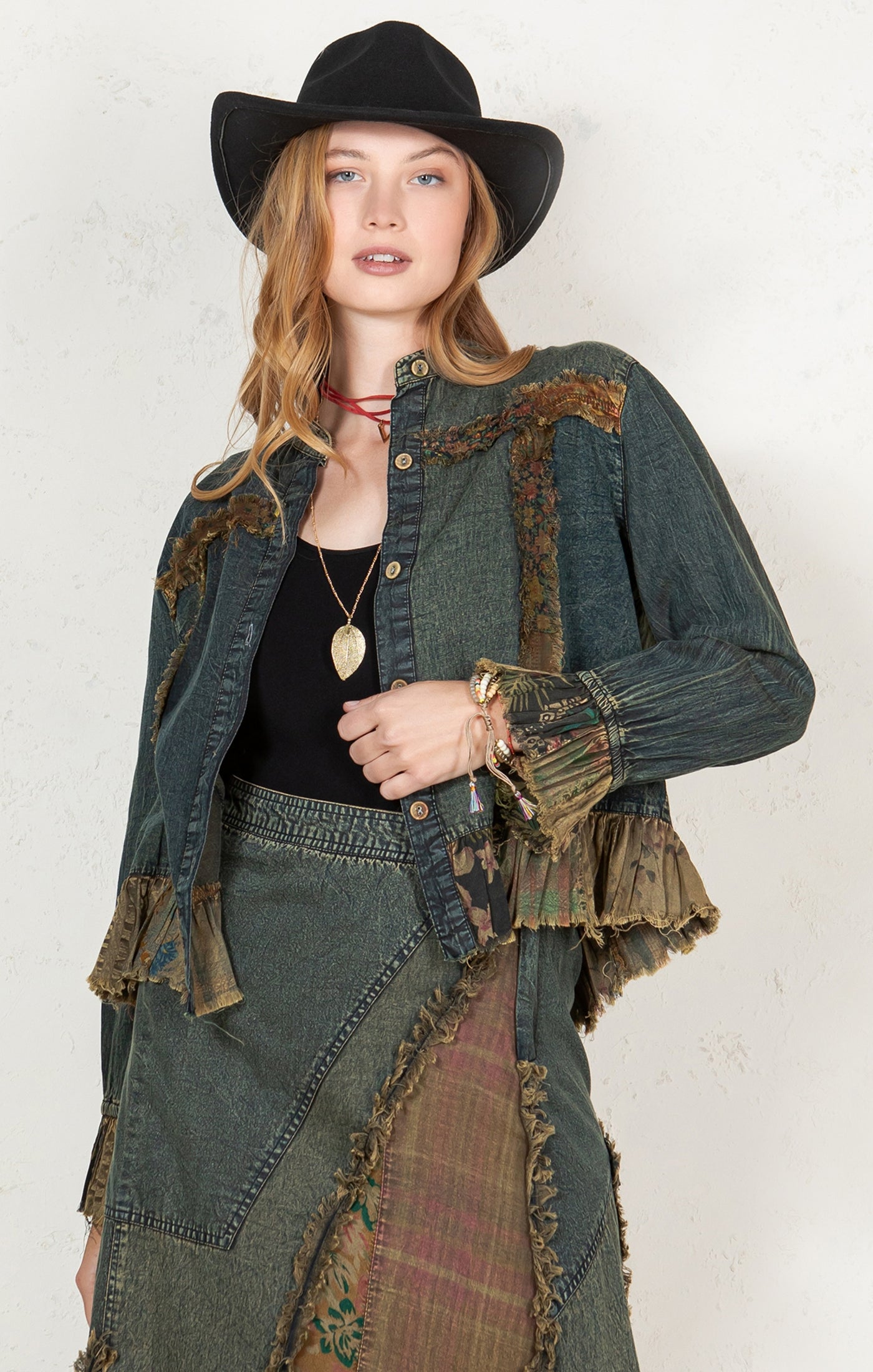 Bohemian Patch Panel Jacket