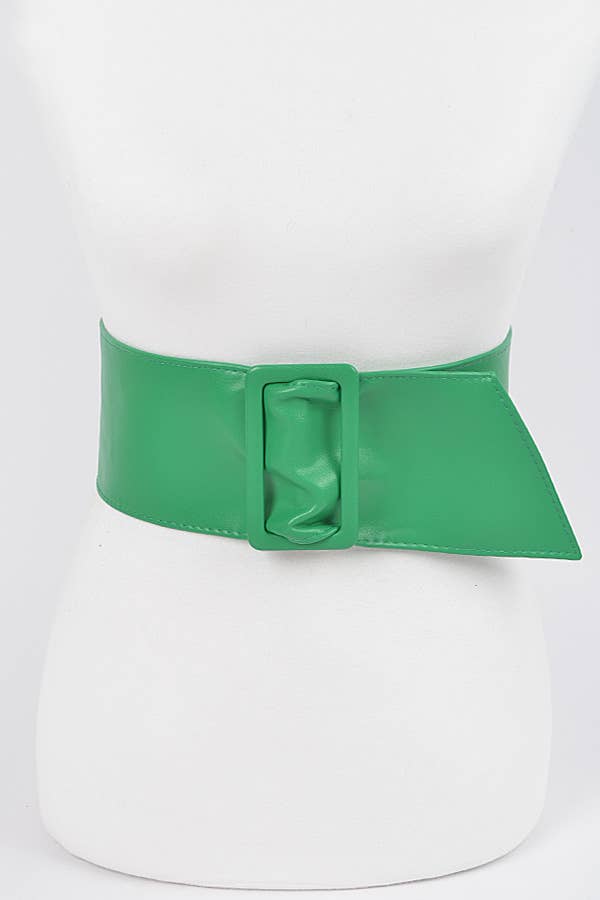 Faux Leather Waist Belt