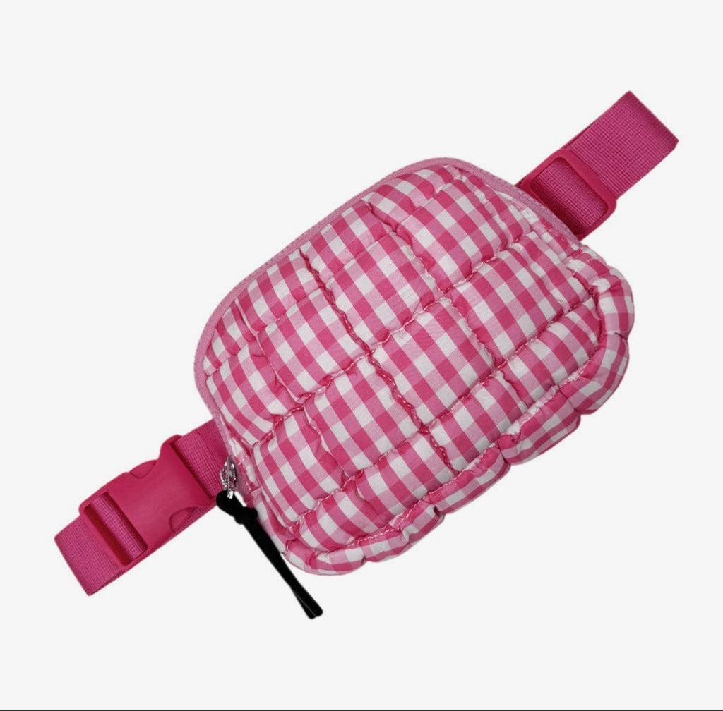 Lulu Mac Gingham Puffer Bags