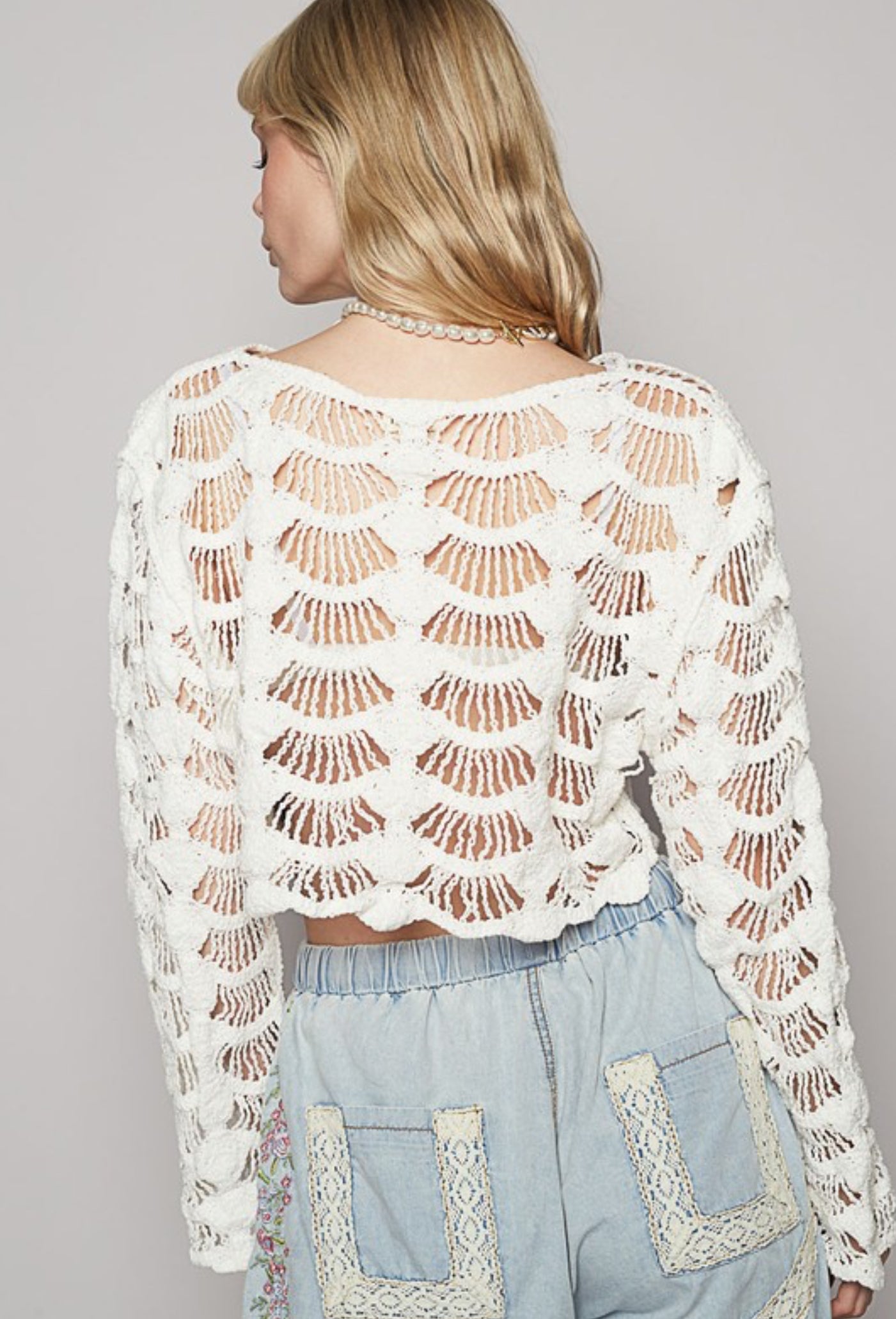 Cropped Crochet Top