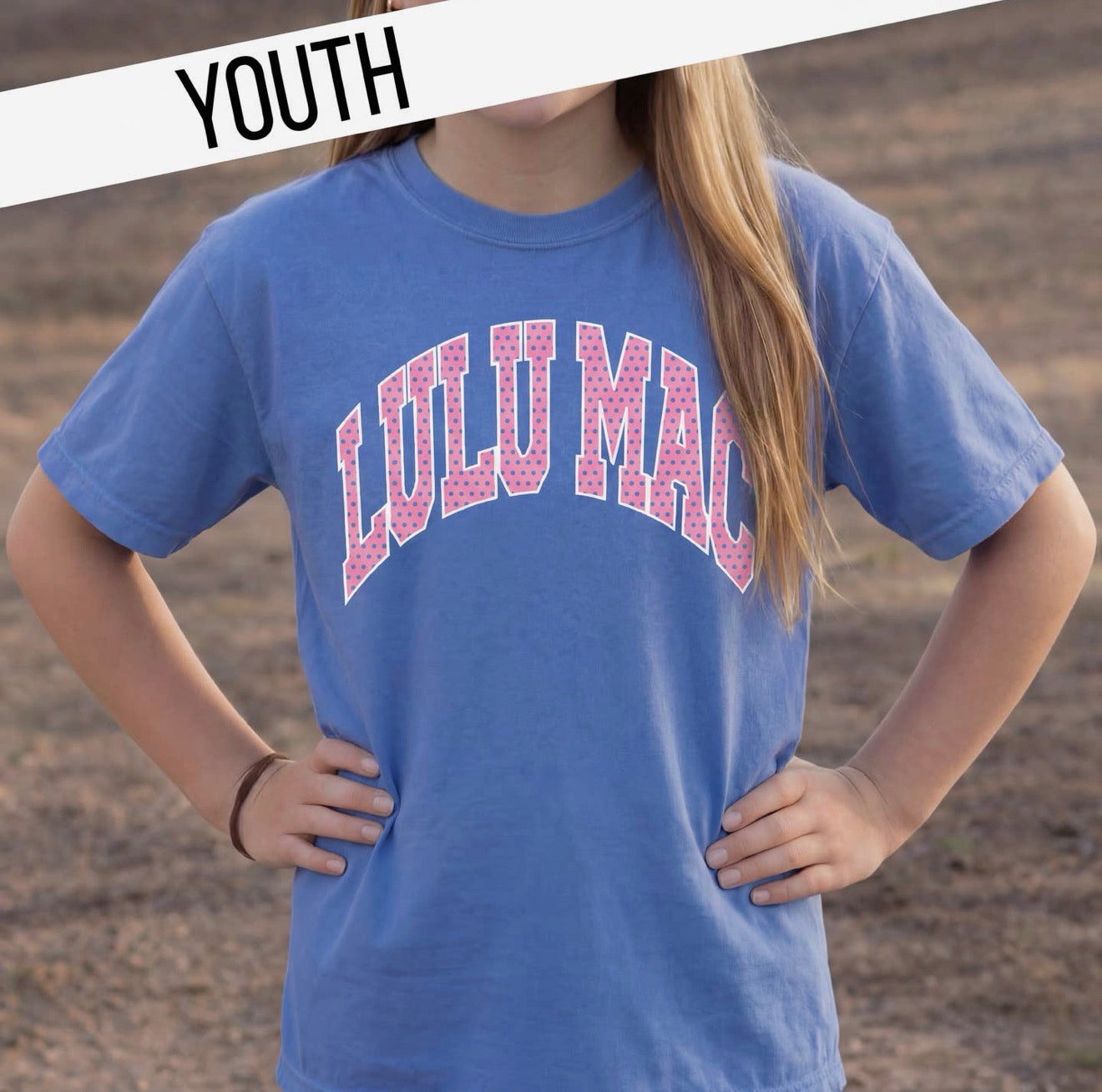 Lulu Mac Periwinkle Dot Tee