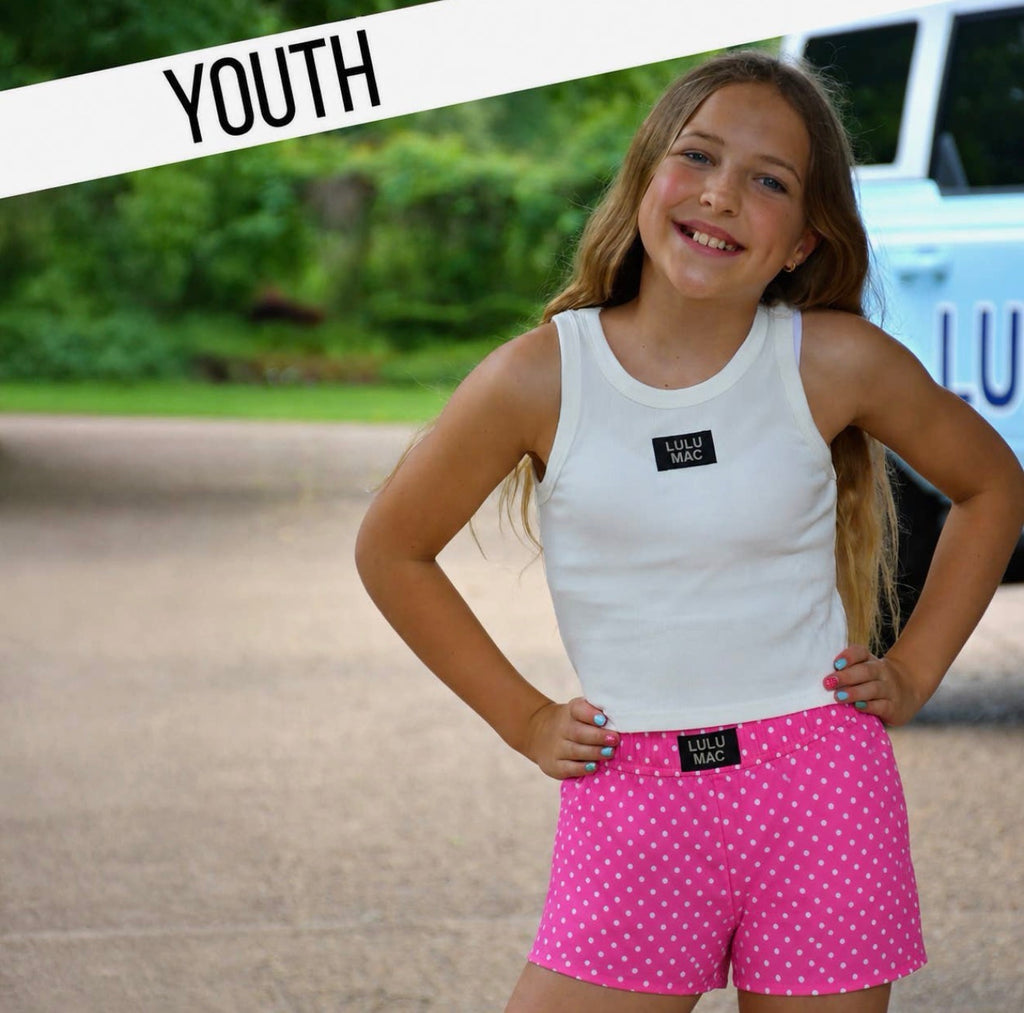 Lulu Mac Mini Polka Dot Shorts