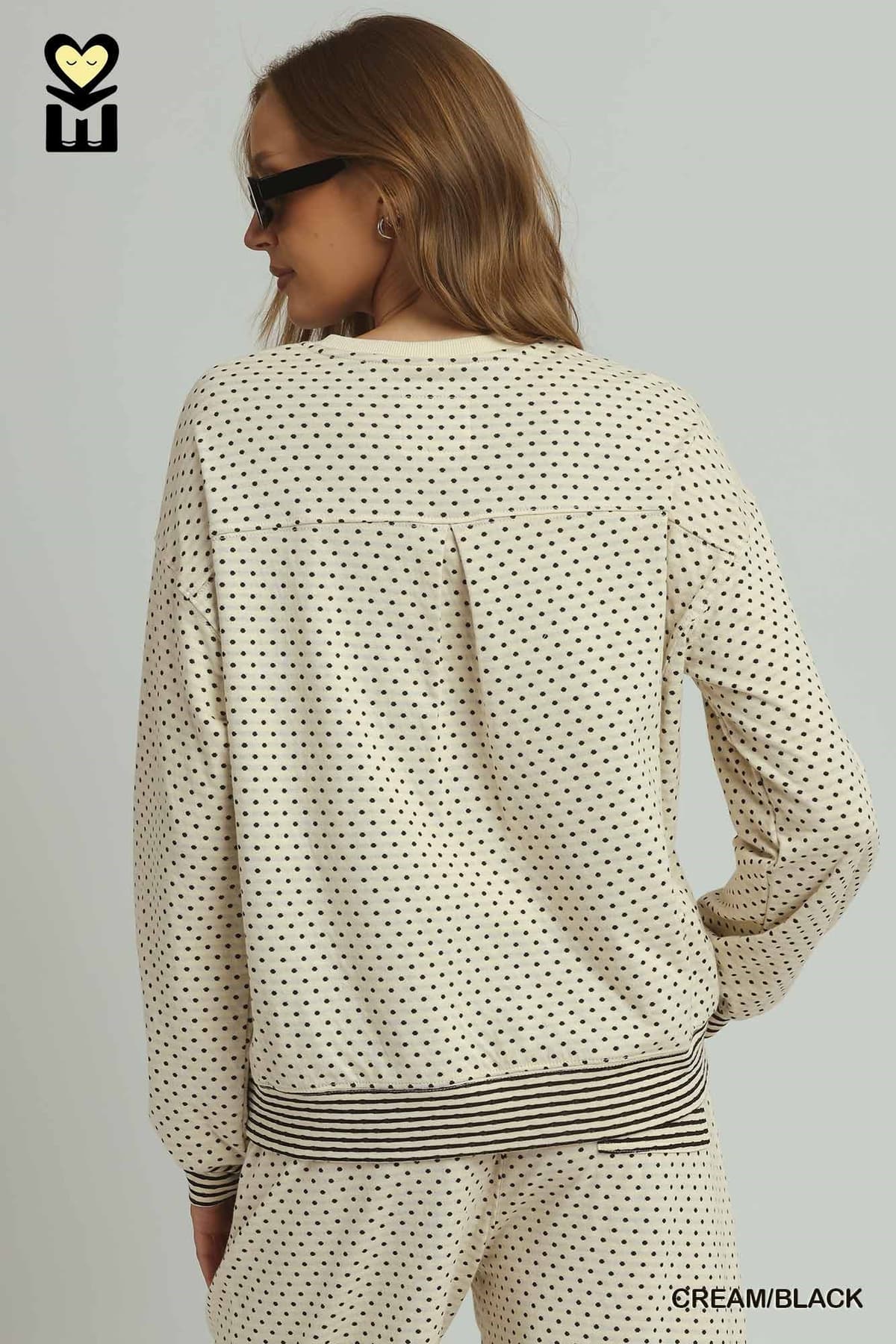 Umgee-2 piece set polka dots & stripes