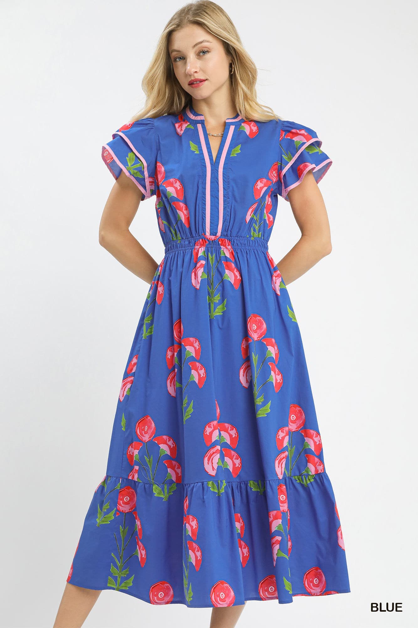 Petals In Paradise Midi Dress