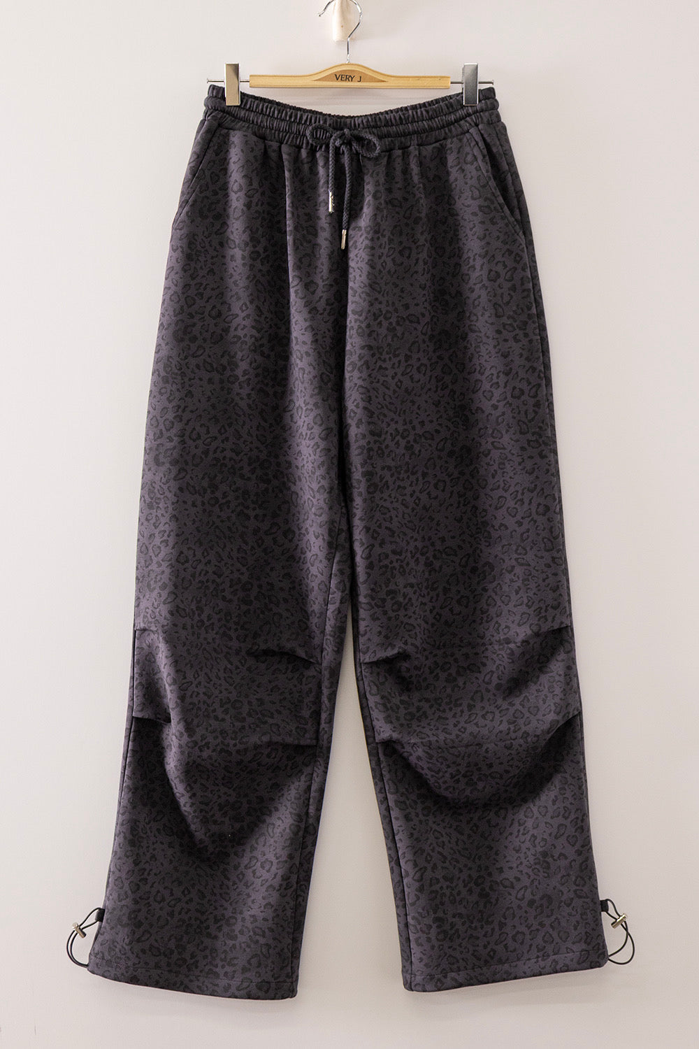 Very J- Leopard Parachute Pants