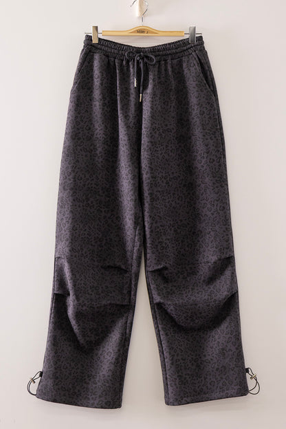 Very J- Leopard Parachute Pants