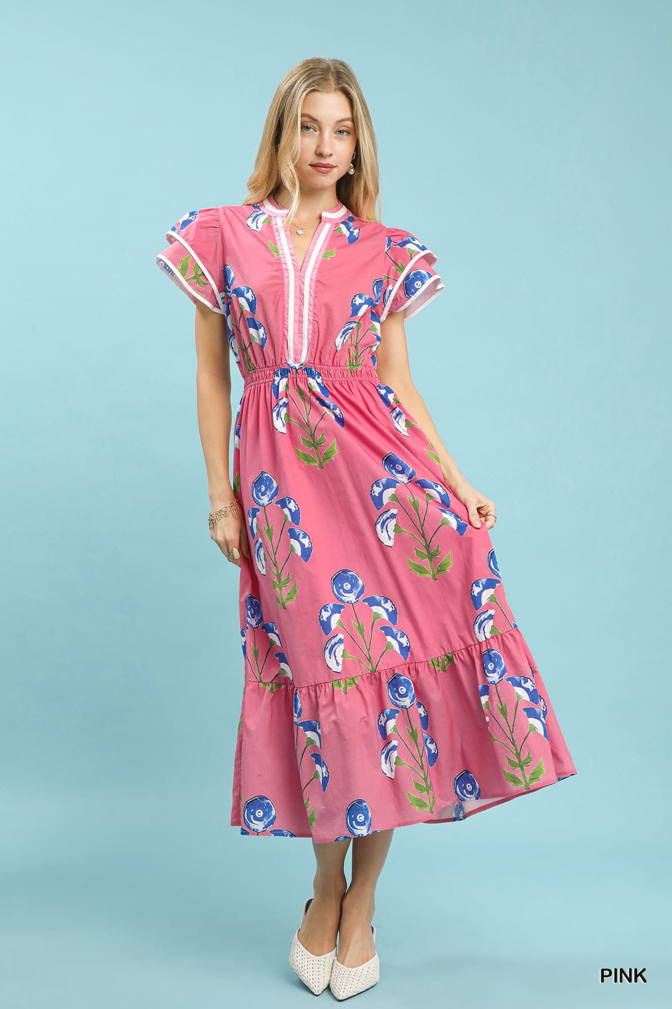 Petals In Paradise Midi Dress
