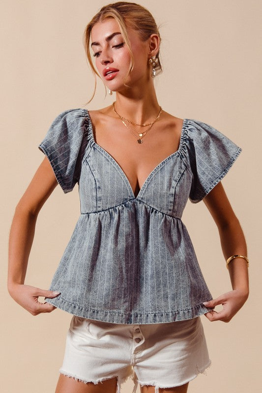 Denim Daydream Top