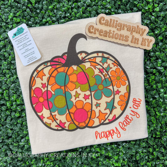 Floral Fall Y’all Pumpkin CC Tee