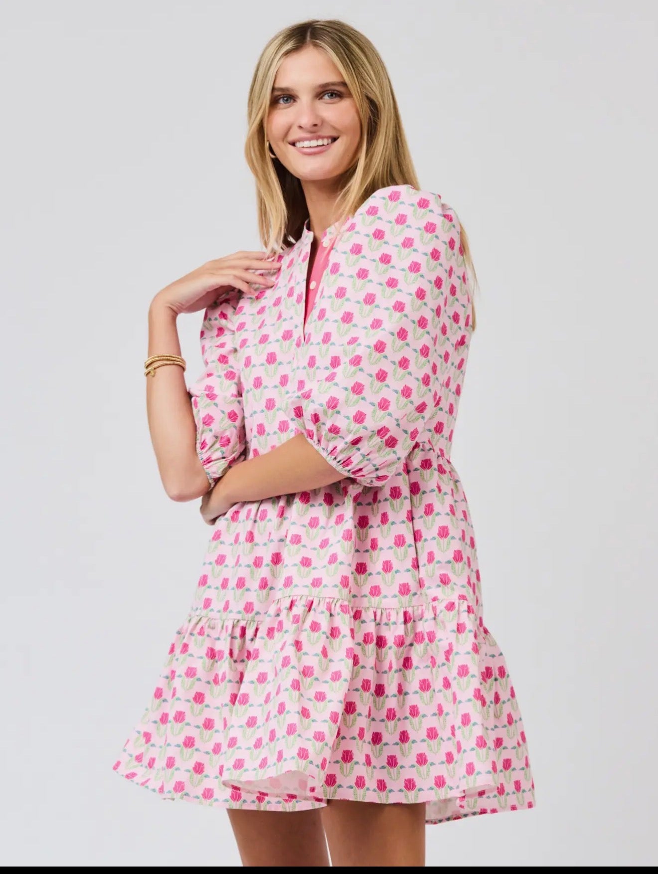 Mary Square Flora Fanfare Dress