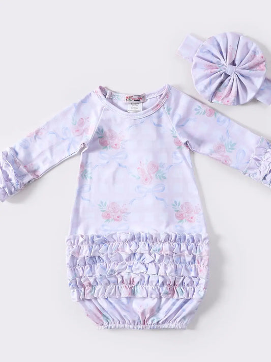 Ribbon Coquette Baby Gown