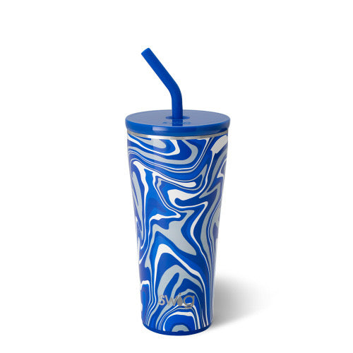 Fanzone Royal 32 oz Swig Straw Tumbler