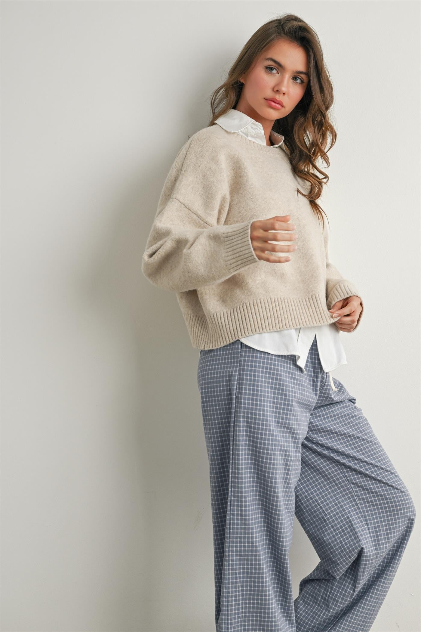 Chic Open Tie-back Sweater