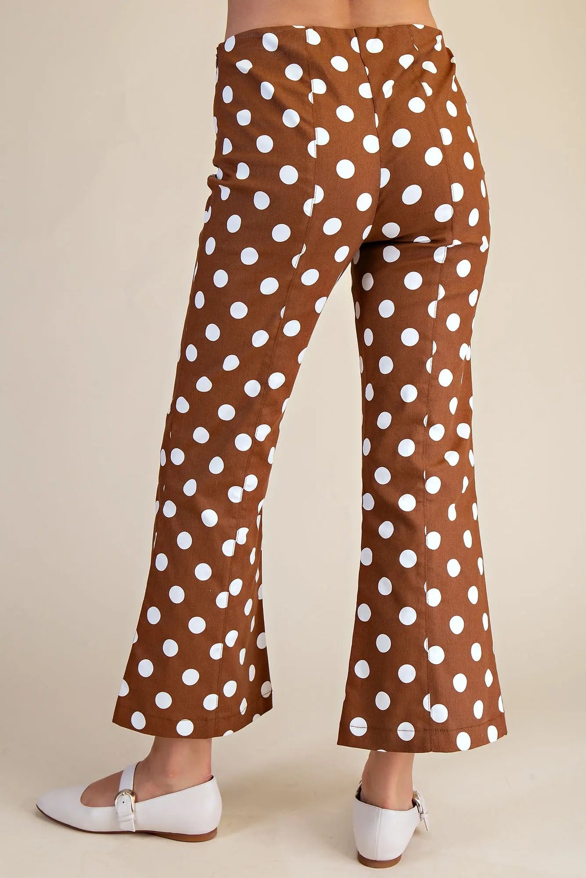 GLAM Flare Crop Dot Pants