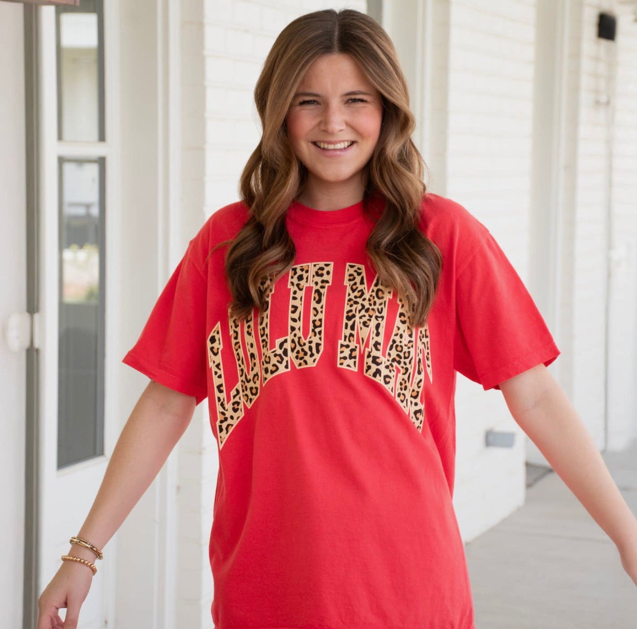 Lulu Mac Paprika Leopard Tee