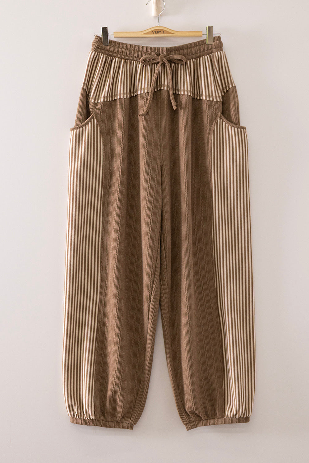 Very J-Contrast stripe jogger set