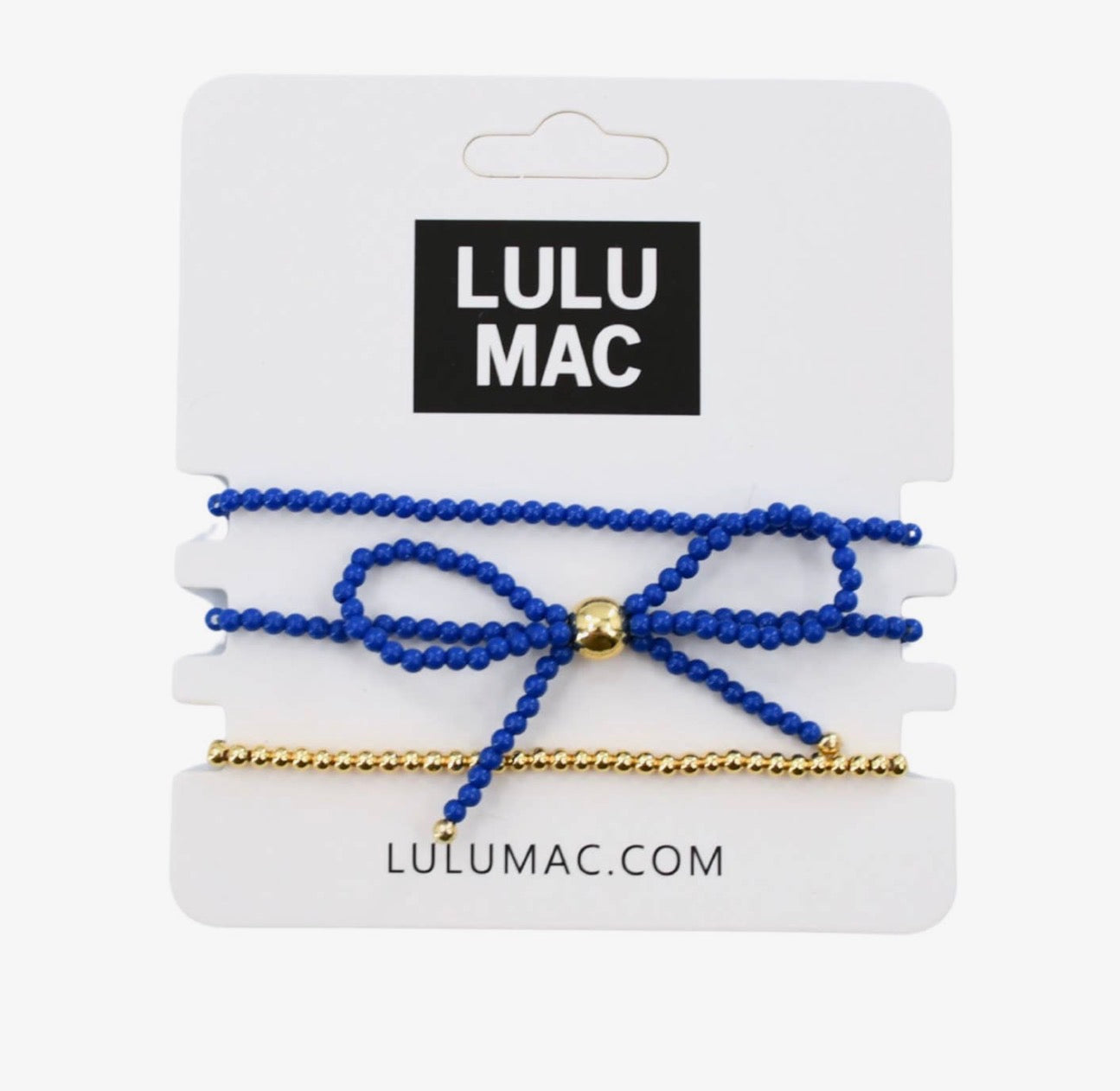 Lulu Mac Bow Bracelet Set Royal Blue