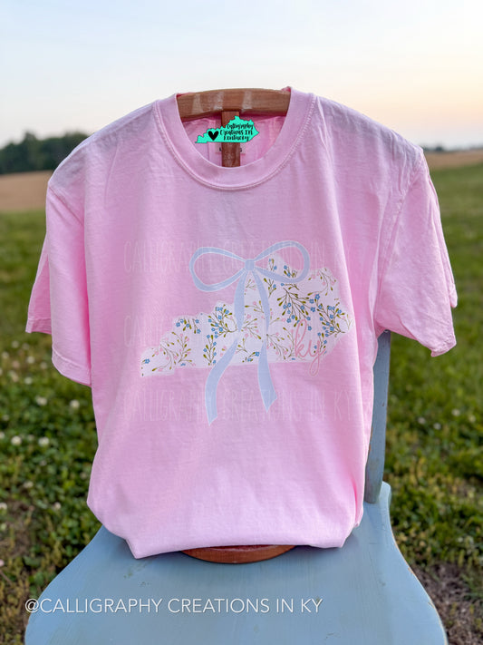 Bow KY Floral State CC Tee