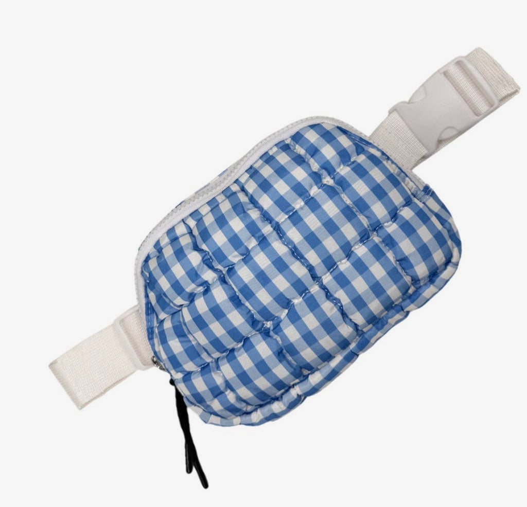 Lulu Mac Gingham Puffer Bags