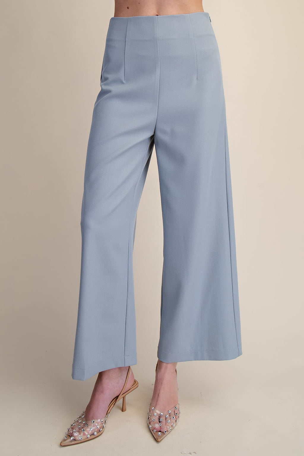 Glam-High-Waisted Wide Leg Pants