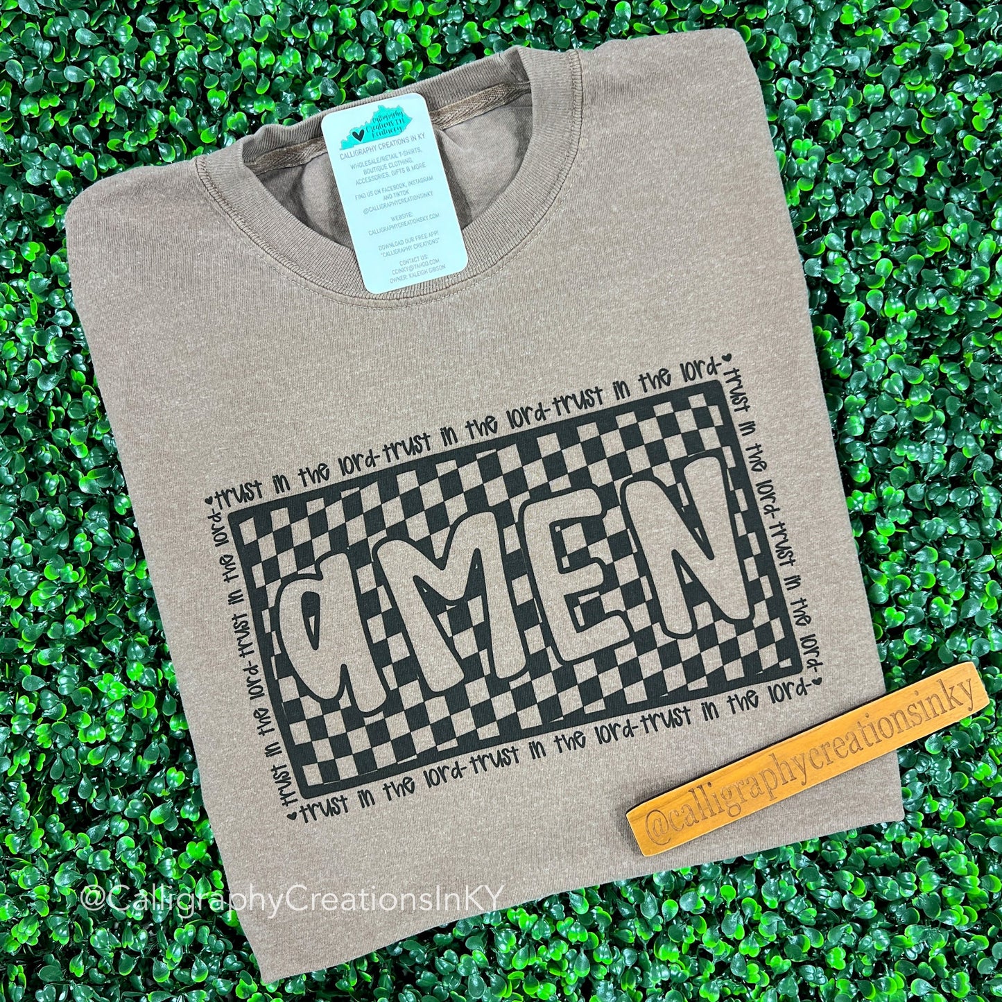 Brown Amen Tee