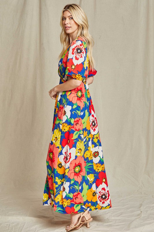 Flora Wrap Maxi Dress