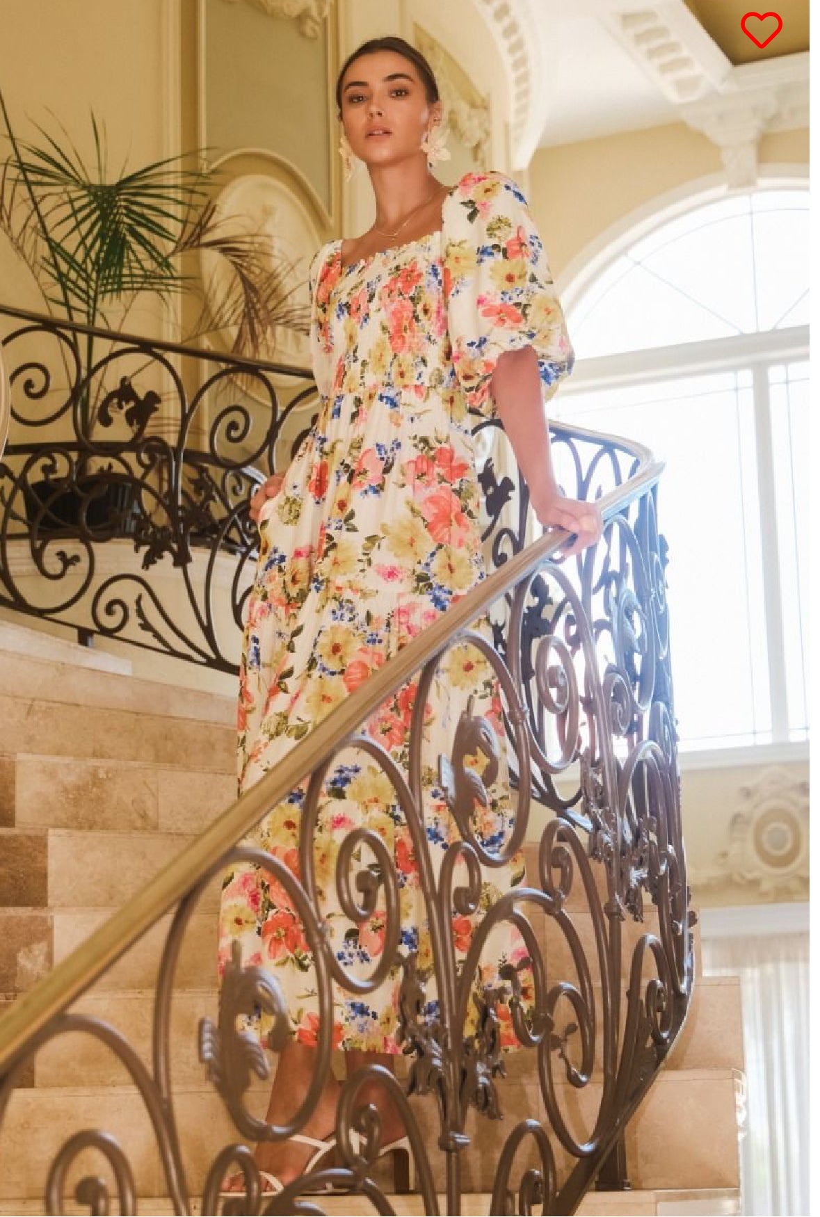 Floral Smocked Maxi Dress